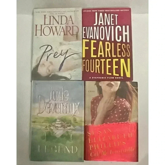 Lot of 4 Fiction Hardcover Popular‎ Author Books See Description For Titles - Picture 1 of 6